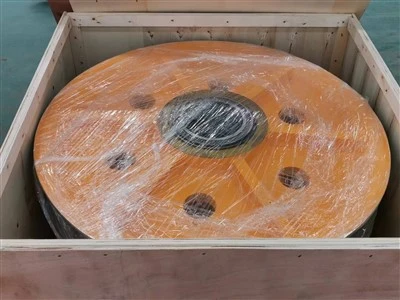 Polia de aço forjado de grande diâmetro para serviço pesado
